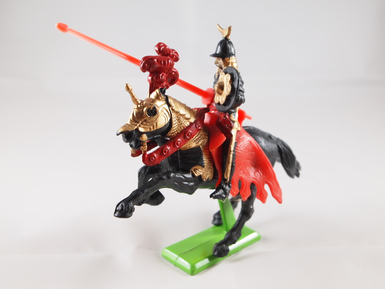 Britains Riding Knight with Lance and Black Horse
